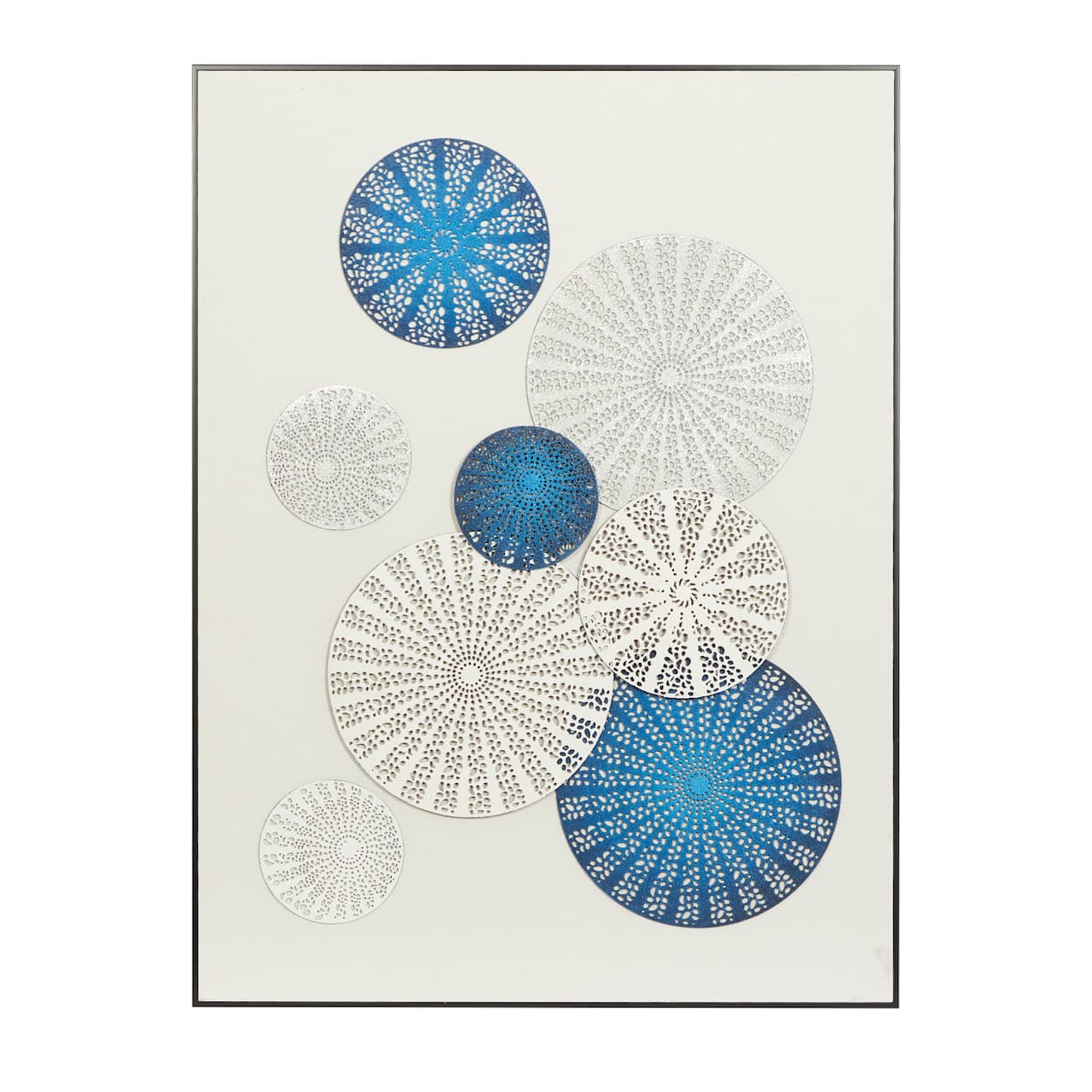 White Canvas Contemporary Wall Art, 40" x 30" x 1"